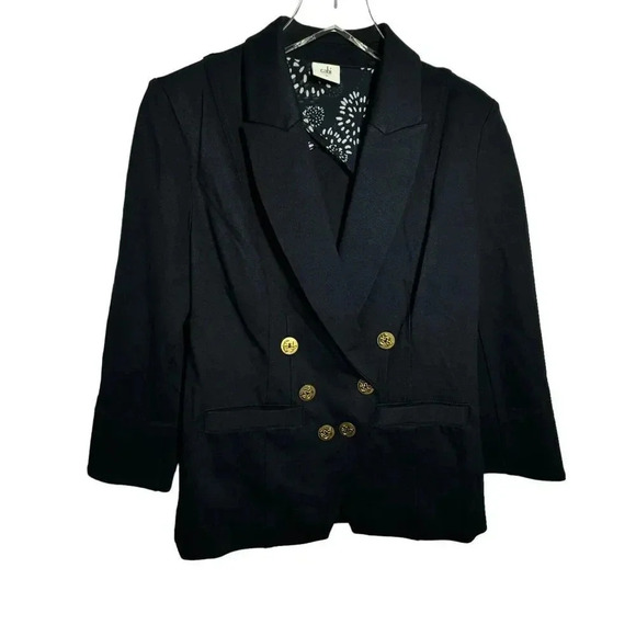 CAbi #5150 Grand Slam Nautical Navy Blue Blazer Jacket womens size 6 - Picture 9 of 9